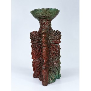 Ceramiczna podstawa lampy, świecznik - Bolesław Książek - Sygnowana!