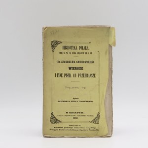 Fr. Stanisław Grochowski, Poems and Other Selected Writings. Volumes One and Two [1859]