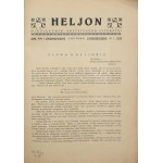 Dadlez Michał (red.), Heljon. Miesięcznik artystyczno-literacki. R. I. nr 1 [1924]