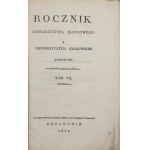 Krakovská vedecká spoločnosť, Ročenka Spoločnosti pre vedu spojenej s Krakovskou univerzitou. Zväzok VII [1822]