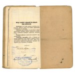 Tutak Stefan Władysław, Książka legitymacyjna (indeks) Szkoły Politechnicznej we Lwowie [1919]