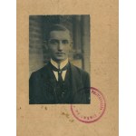 Tutak Stefan Władysław, Książka legitymacyjna (indeks) Szkoły Politechnicznej we Lwowie [1919]