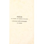 Krusenstern Aleksander de, Précis du système, des progrès et de l'état de l'instruction publique en Russie [1837]