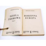 MIŁOSZ—FAMILY EUROPE, signed by the author