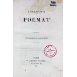 KRASIŃSKI—AN UNFINISHED POEM, published in Paris, 1860