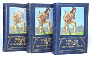 KAROL MAY - WINNETOU t.1-3 [komplet] wyd.1, oprawa wydawnicza