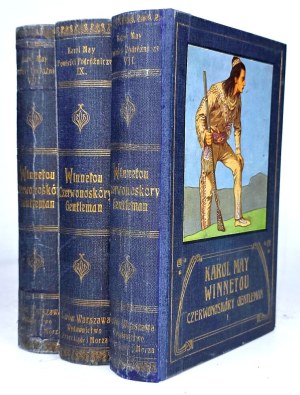 KAROL MAY - WINNETOU t.1-3 [komplet] wyd.1, oprawa wydawnicza