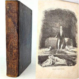 DANTE ALIGHIERI- BOSKA KOMEDIA. Pierwsze polskie wydanie 1860, ryciny.