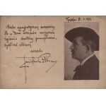 BURSA, Stanisław—autographed portrait photograph with a handwritten dedication. Kraków, May 8, 1932. [St. Bursa’s School of Singing in Kraków]