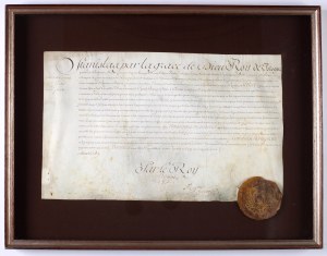 LESZCZYŃSKI Stanisław (1677-1766), król Polski i książę Lotaryngii. List z podpisem Króla. Lunéville, 10 I 1752