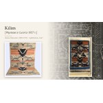 [ŁAD, Helena Bukowska] Kilim with a bird motif, designed by Helena Bukowska. "Ład" Artists