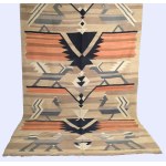 [ŁAD, Helena Bukowska] Kilim with a bird motif, designed by Helena Bukowska. "Ład" Artists