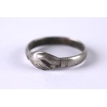 [JANUARY UPRISING] Ring inscribed with "Fraternal Unity of Poland and Lithuania." Unhallowed silver. [1860s]
