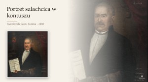 [SZAWŁOWSKI] Portret szlachcica w kontuszu. Szawłowski herbu Sulima. Malarz nieokreślony. 1800 r.