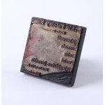 [LVIV] Stamp for field sketches. Jan Władysław Metz, Lviv. [ca. 1934–1939]