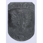[Second Polish Republic] Forest Guard—an embossed badge featuring a crowned eagle, after 1924