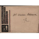 Wiadomości Literackie - Pologne Littéraire - Skamander. A pre-war promotional envelope for literary magazines. Warsaw, 1930s.