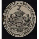 [ROŚCISZEWSKI Adam Junosza (1774–1844)] — Adam Felicjan Rościszewski’s coat-of-arms bookplate [first half of the 19th century]