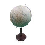 Globe showing Poland within the borders of the Second Polish Republic, COLUMBUS VOLKSGLOBUS, compiled by C. Luther, Berlin-Lichterfelde