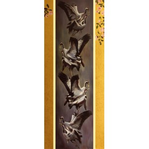 Konrad Hamada, *The Mating of the Cranes*, 2025