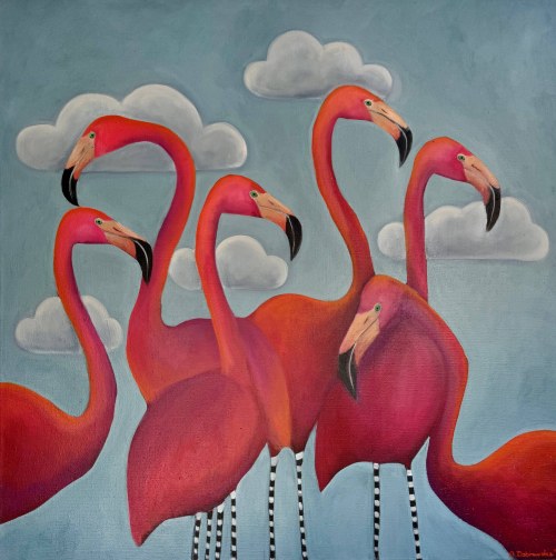 Anita Dąbrowska, Flamingi, 2025