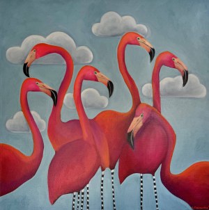 Anita Dąbrowska, Flamingi, 2025