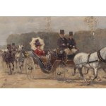 Stanisław Pomian Wolski (1859, Warsaw – 1894, Warsaw), A Ride Through Warsaw, 1891