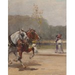 Stanisław Pomian Wolski (1859, Warsaw – 1894, Warsaw), A Ride Through Warsaw, 1891