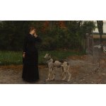 Jan Felicjan Owidzki (1852, Lubiejew – 1913, Warsaw), "The Wait," 1884