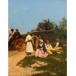 Jan Konopacki (1856–1894), "Waiting for the Ferry," 1881