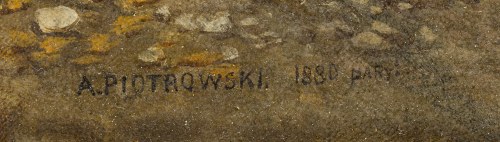 Antoni Piotrowski (1853 Nietulisko Duże k. Kunowa - 1924 Warszawa), Patrol, 1880