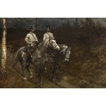 Antoni Piotrowski (1853 Nietulisko Duże k. Kunowa - 1924 Warszawa), Patrol, 1880