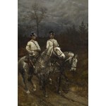 Antoni Piotrowski (1853 Nietulisko Duże k. Kunowa - 1924 Warszawa), Patrol, 1880