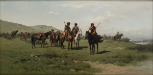 Władysław Szerner (1836 Warszawa - 1915 Monachium), Kozacki postój
