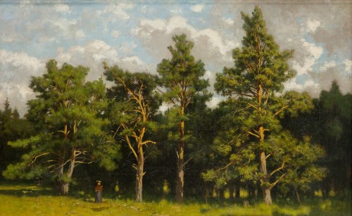 Władysław Malecki (1836 - 1900 ), Na skraju sosnowego boru, lata 80. XIX w.