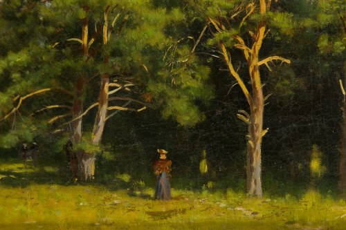 Władysław Malecki (1836 - 1900 ), Na skraju sosnowego boru, lata 80. XIX w.
