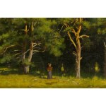 Władysław Malecki (1836–1900), At the Edge of a Pine Forest, 1880s