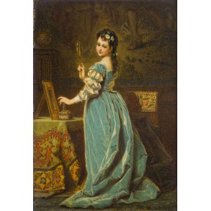 Władysław Bakałowicz (1833, Chrzanów – 1903, Paris), Lady in a Boudoir