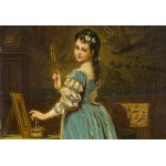 Władysław Bakałowicz (1833, Chrzanów – 1903, Paris), Lady in a Boudoir