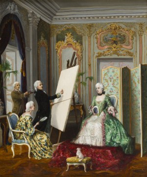 Zygmunt Sokołowski (1859 Poznańskie - 1888 Paryż), Malarz przy pracy