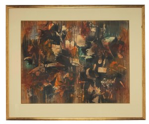 Alfred Lenica (1899 Pabianice - 1977 Warszawa), Pejzaż fantastyczny 2, 1960 r.
