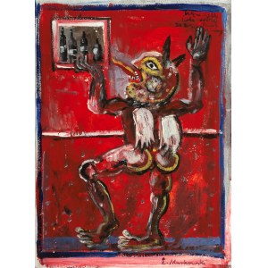 Eugeniusz Markowski (1912, Warsaw – 2007, ibid.), Diavoletto Likes Wine of All Kinds..., ca. 1979
