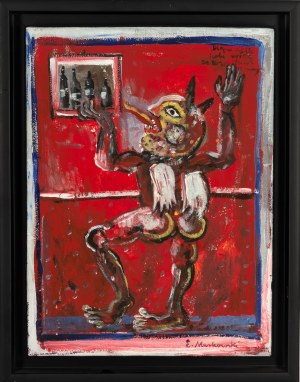 Eugeniusz Markowski (1912 Warszawa - 2007 tamże), Diavoletto lubi wino ze wszytskich ..., ok. 1979