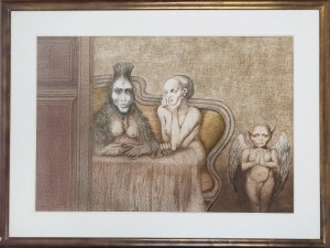 Jan Lebenstein (1930 Brześć Litewski - 1999 Kraków), Rozmowa z Wiedźmą, 1989 r.