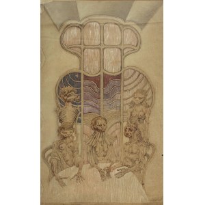 Jan Lebenstein (1930, Brest-Litovsk – 1999, Kraków), *Madame et son personnel*, 1976