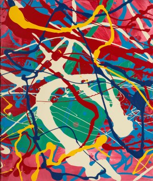 Edward Dwurnik (1943 Radzymin - 2018 Warszawa), Abstrakcja, 2008 r.
