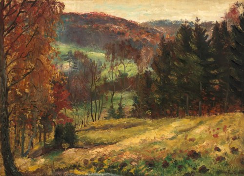 Fryderyk Pautsch (1887 Delatyn - 1950 Kraków), Jesień w Karpatach, 1936 r.