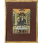 Nikifor Krynicki (1895, Krynica-Zdrój – 1968, Folusz), Self-Portrait of the Artist, c. 1930