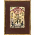 Nikifor Krynicki (1895, Krynica-Zdrój – 1968, Folusz), Inside a Temple, c. 1920
