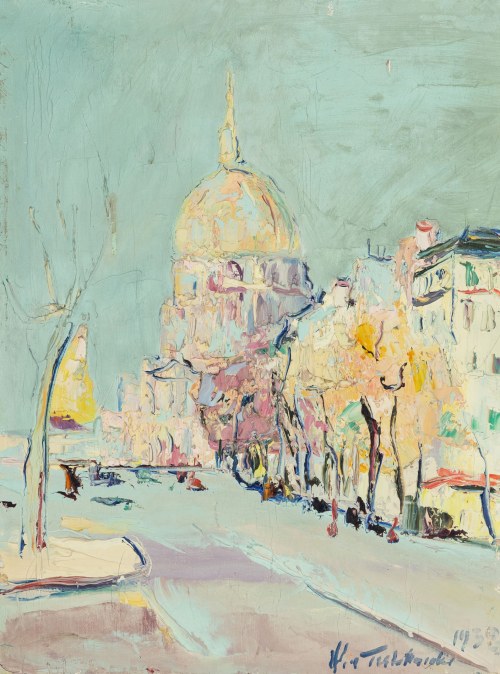 Włodzimierz Terlikowski (1873 Poraj - 1951 Paryż), Paryż. Widok na Panteon, 1938 r.